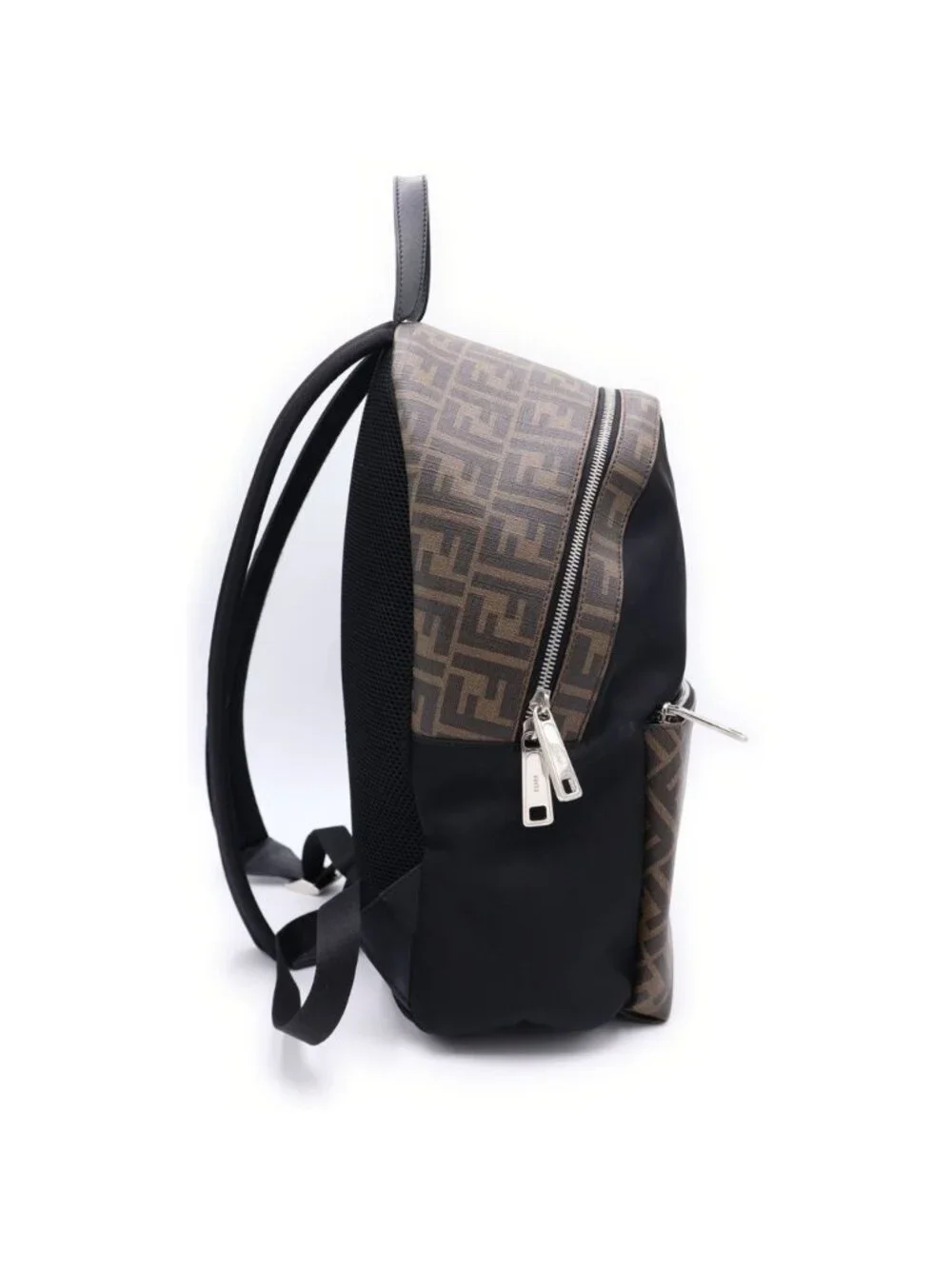 Fendi Zucca Pattern Backpack Brown Black